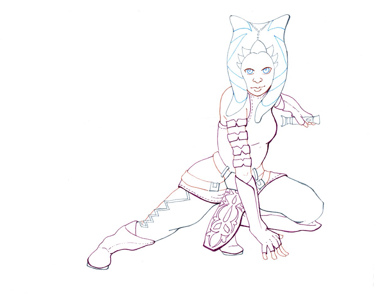 TheCreativeKay's tweet image. If I could fall in love with a CGI alien from a galaxy far far away, it would be her. 
#Inktober no02 
#HeroesOfColor #inktober2017