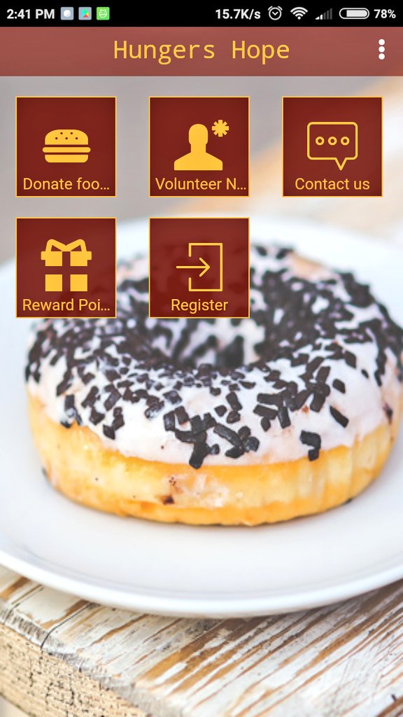 HungersHope's tweet photo. @muirtheimhne Here is our App, connecting any donor with available volunteer nearby to drop bag @ nearby #foodcamp #hyperlocal #charity #hunger #STEAMhack https://t.co/NnjzqRYhZz