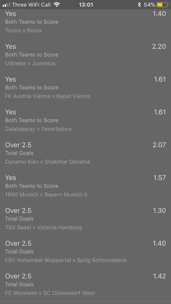 gooooaltips's tweet photo. Little Sunday 9fold 67/1 - link generator doesn’t work atm #Goaltips https://t.co/Rvg6o8VWfP