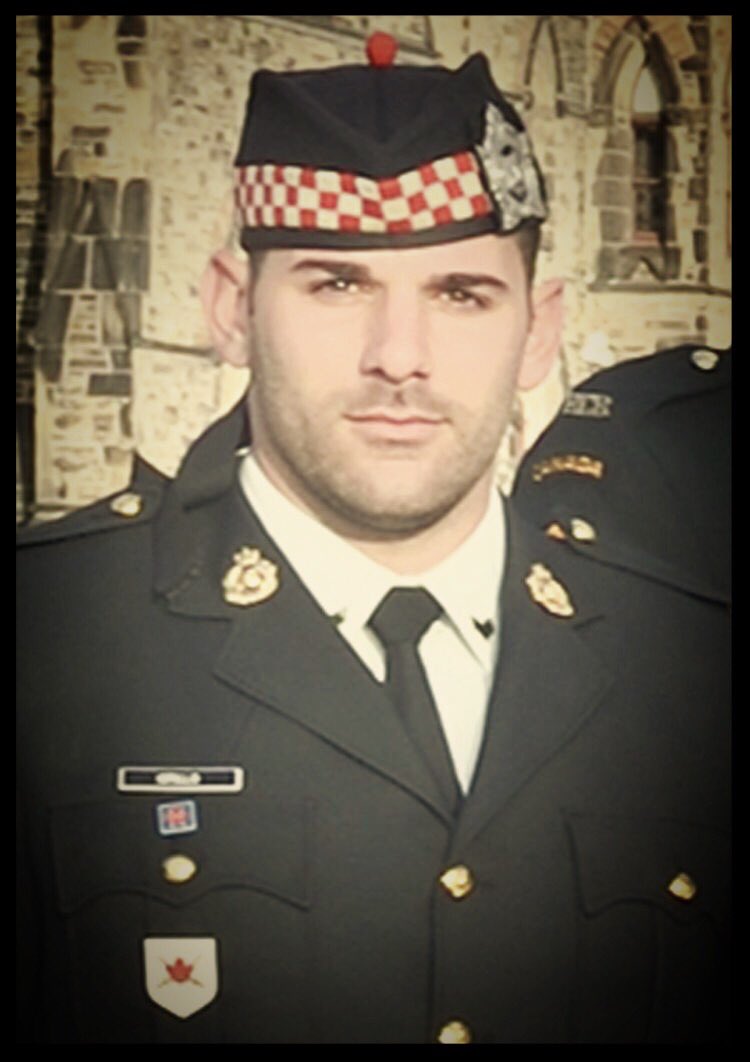 Remembering and honouring Cpl Nathan Cirillo, killed 3 years ago today on Parliament Hill while serving his country. #NeverForgotten