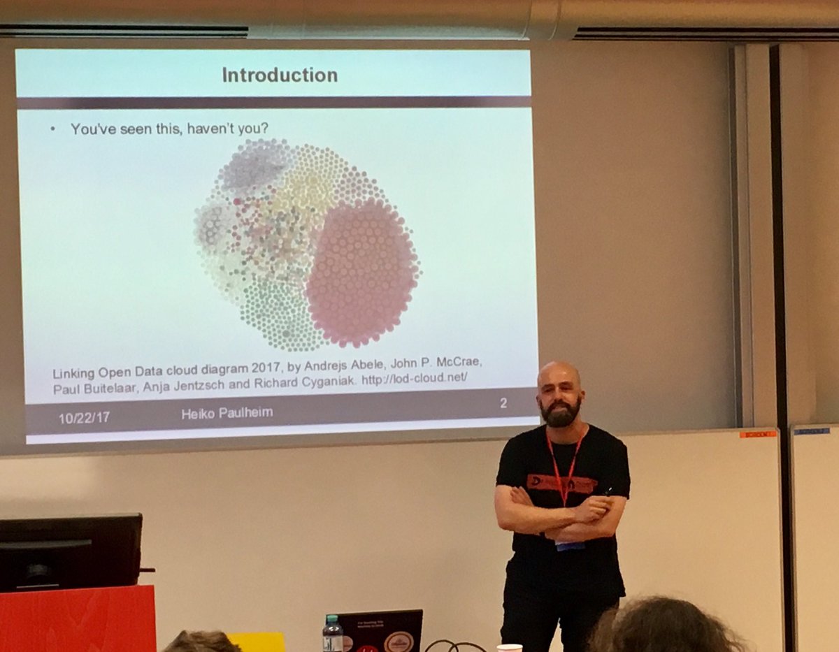lysander07's tweet photo. Towards #KnowledgeGraph Profiling, keynote by @heikopaulheim @ #Profiles2017 workshop #iswc2017 https://t.co/klUraVi34J