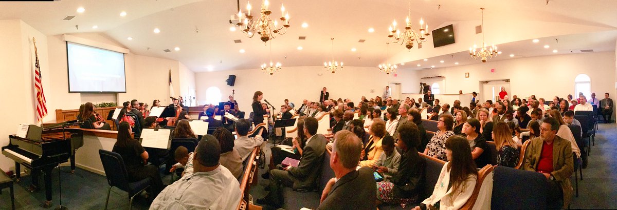 SVAAlumniAssoc's tweet photo. #SVAStrings #blessed & warmly welcomed into #Sabbath #worship & #community--TY Pastor Tom Decker '80 & #beautiful families @OlneySDA Church https://t.co/9zs4D4h6nx