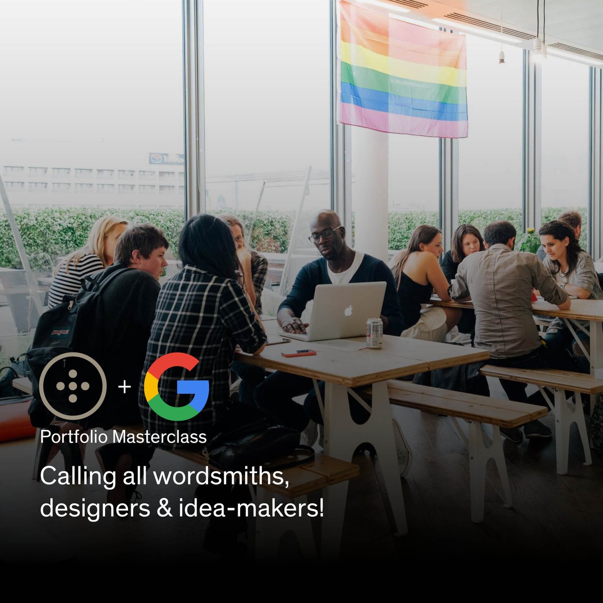 The_Dots_UK's tweet photo. All #Writers, #Viscomms #designers, there are just 48 hours left to apply to our @Google masterclass. Click here: https://t.co/TMY0kfe3rs https://t.co/U9I1NgZps7