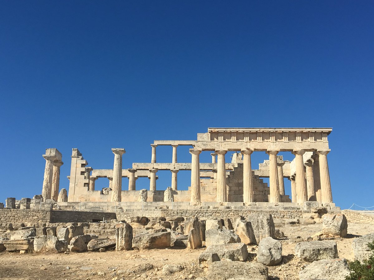 Souvenir de notre passage sur l’île d’Egine et de la visite du temple d’Aphaia 🇬🇷☀️🗺🏥#EDHenGrèce