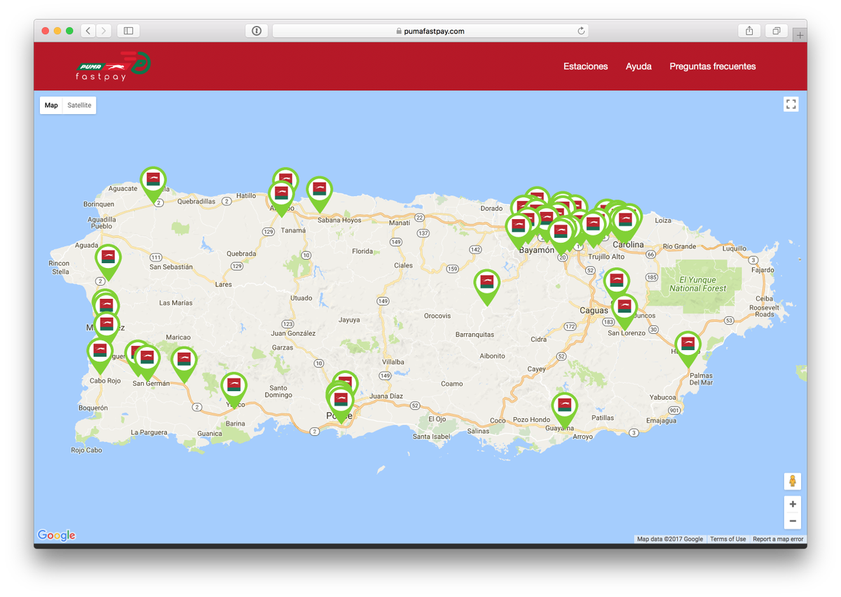Ya tenemos mas de 40 estaciones con #PumaFastPay funcionando. pumafastpay.com/estaciones