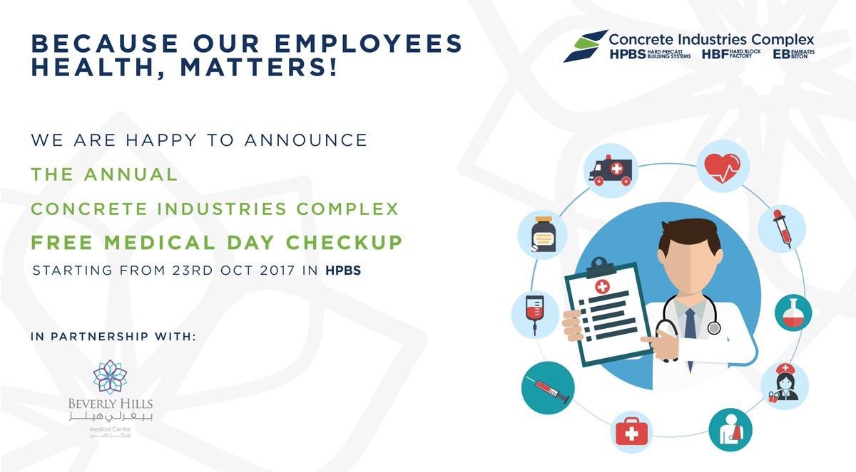 CIC84748599's tweet photo. Because our employee's health, Matters! we are happy to announce the annual free medical day checkup. https://t.co/xHIvi1IxFe