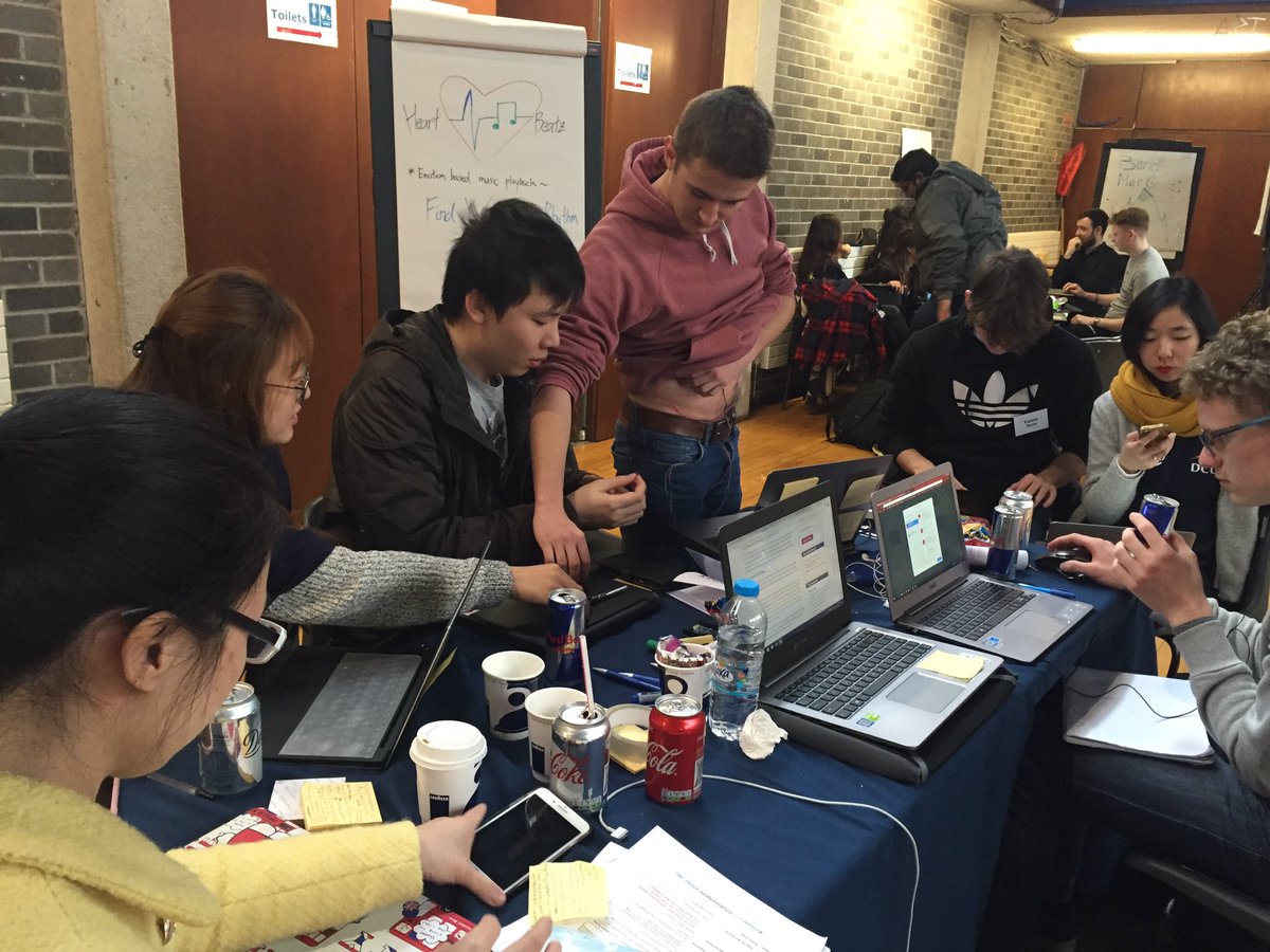 HeartBeatz8's tweet photo. Continue working on the prototype and presentation after lunch 🍟🍖
#STEAMhack @DublinCityUni @RyanAcademy @Intel_IRL https://t.co/1LT69nuZ9w
