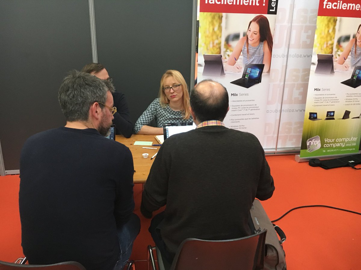 pbalancier's tweet photo. Dernière ligne droite pour le #hackathon polytechnique Espace @ecolenumerique @digitalwallonia #saloneduc #educ17 https://t.co/jy49KXor0D