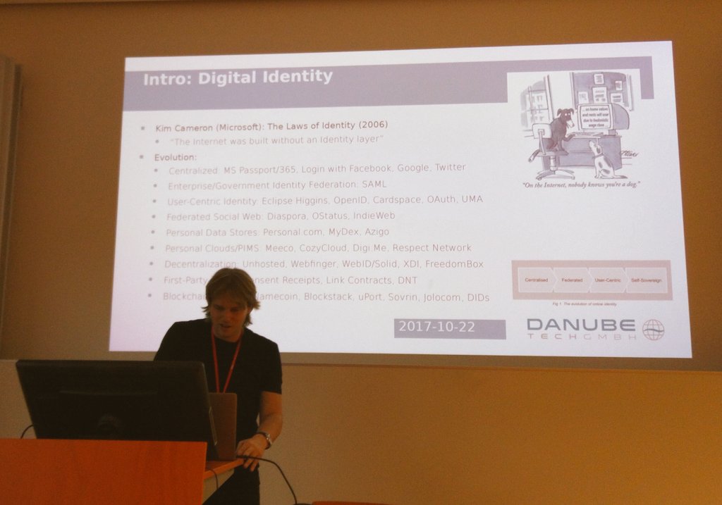 <a href="/peacekeeper/">Markus Sabadello</a> talking about decentralized identity at the <a href="/DeSemWeb/">DeSemWeb</a> workshop #iswc2017 .. a good match for <a href="/webofneeds/">webofneeds</a>?