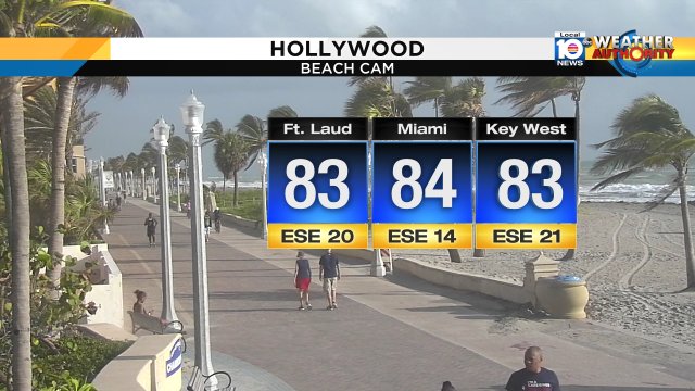 STILL BLUSTERY - Winds remain #breezy today. Expect east to southeast winds 20-25 mph across #SouthFlorida. https://t.co/CNwG4eyYly