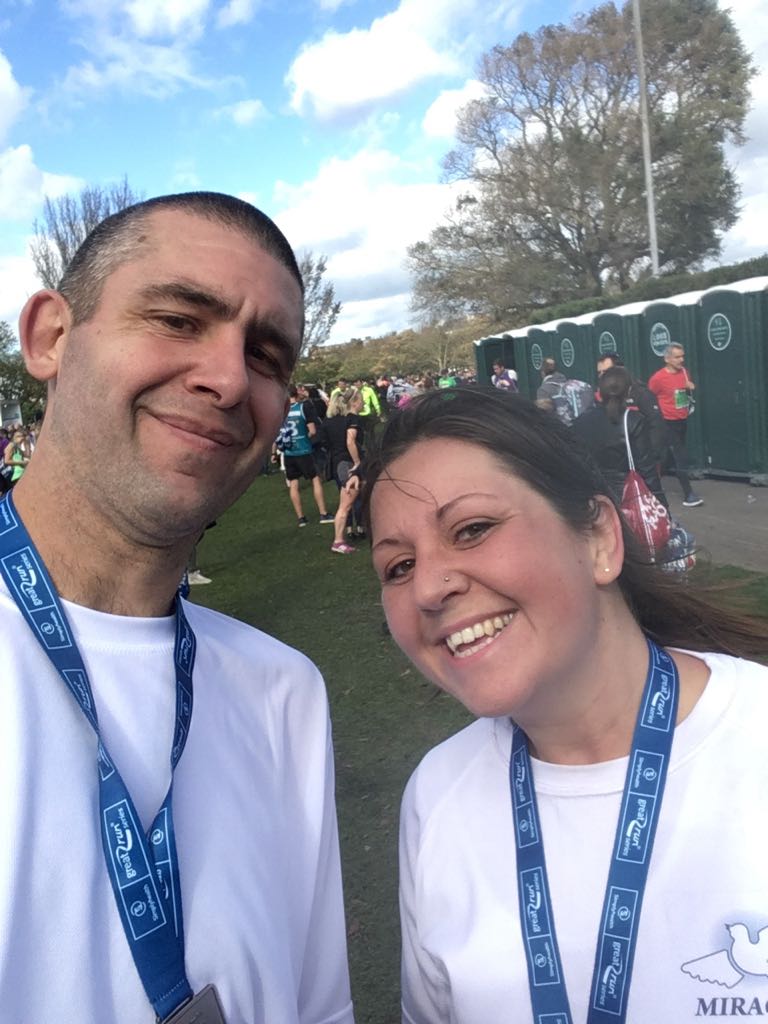 Well done George Linley-Munro &amp; Karen for completing the #greatsouthrun2017 today, on behalf of <a href="/WE_R_MIRACLES/">Miracles The Charity</a>