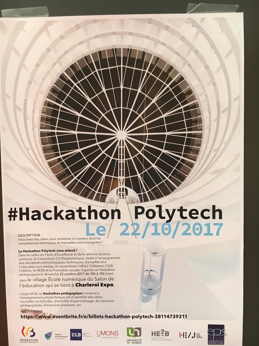 pbalancier's tweet photo. Pitch des activités d’apprentissage polytechniques imaginées (manuelles, techniques, technologiques) #hackathon #saloneduc #educ17 https://t.co/N1i57iZ24T