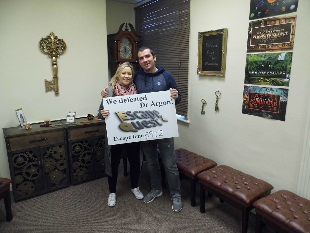 EscapeQuestUK's tweet photo. This amazing duo from @BoltDublin escaped from both #The13thElement in 59:52 & #CuriousEncounters in 59:13
https://t.co/FPmuEbAMuY https://t.co/ZDm5IdqzNO