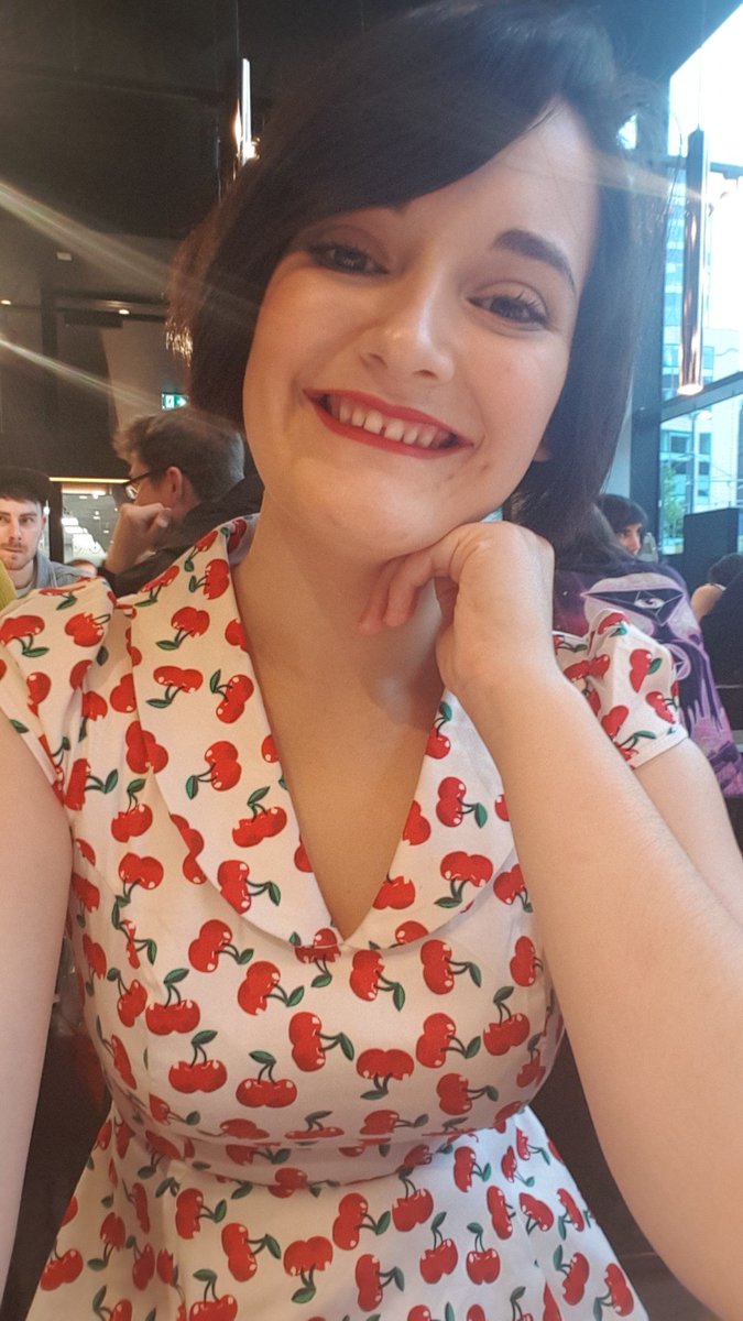 vvintagedarling's tweet photo. Pretty cherries and heart shaped eyes with my love 😻 (dress @heartsnrosesusa , lips @LancomeUK #MatteShaker) #inlove #fairytale #happy https://t.co/Yk30TDiNoL