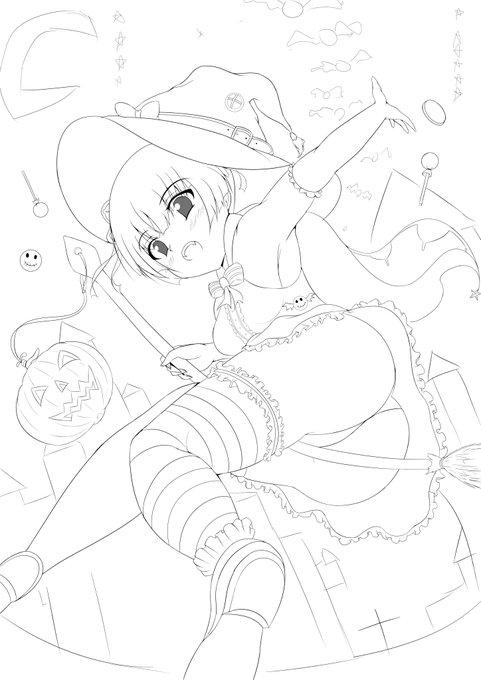 ひとまず最大往生の光ちゃん線画できた。もちっと手直ししてから塗るか 