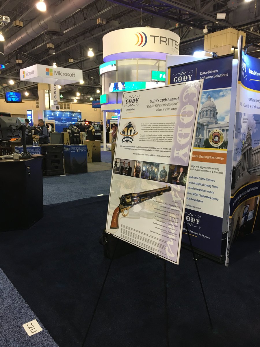 CODYSystems's tweet photo. Booth 2213. Join the nationwide https://t.co/g5Yyow4aXi movement. Stop by to learn more. #IACP2017 https://t.co/zIB7mgqws3