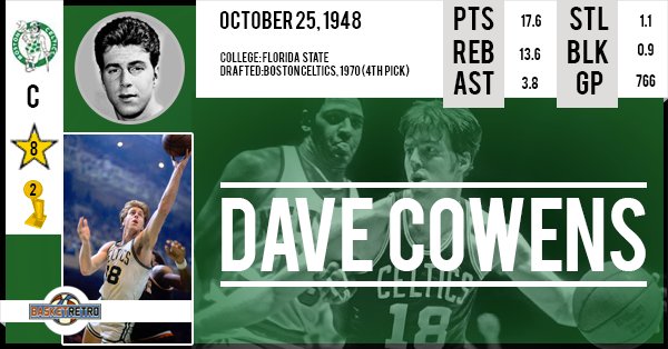 Happy birthday Dave Cowens   