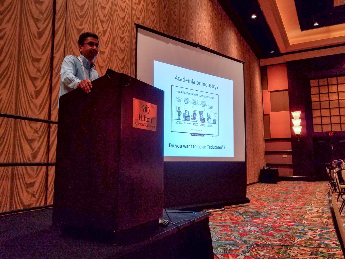 scianalytics's tweet image. .@Shabbir0Ahmed adds his #careeradvice to #informs2017 job seekers at this morning&apos;s breakfast.