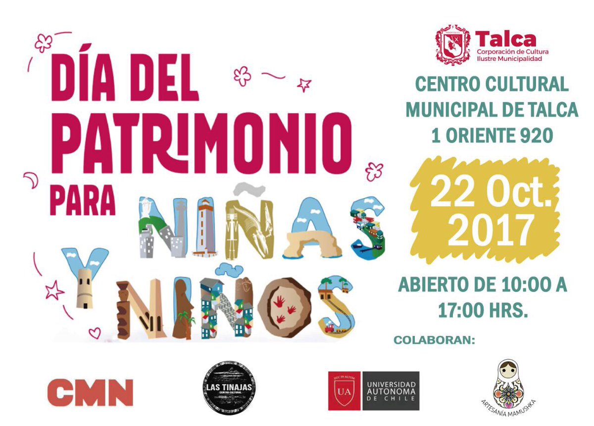 Hoy muchas actividades en el Centro Cultural por el #DíadelPatrimonio ¡No falten!