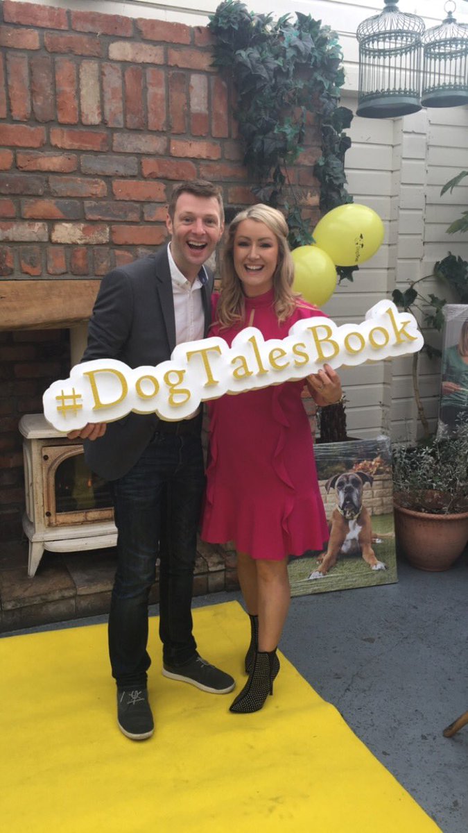 DogsTrust_IE's tweet photo. The lady herself @andreahayesie at the #DogTalesBook Launch with @Gill_Books @DubrayBooks 🐾 https://t.co/aLXjlG4Nb7