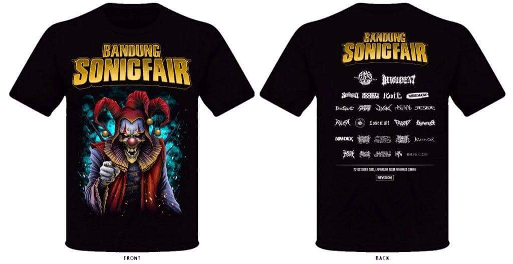 Ready stock official merchandise Bandung Sonic Fair 2017, IDR 150.000,-, size M L XL XXL, LIMITED EDITION, GRAB FAST!
