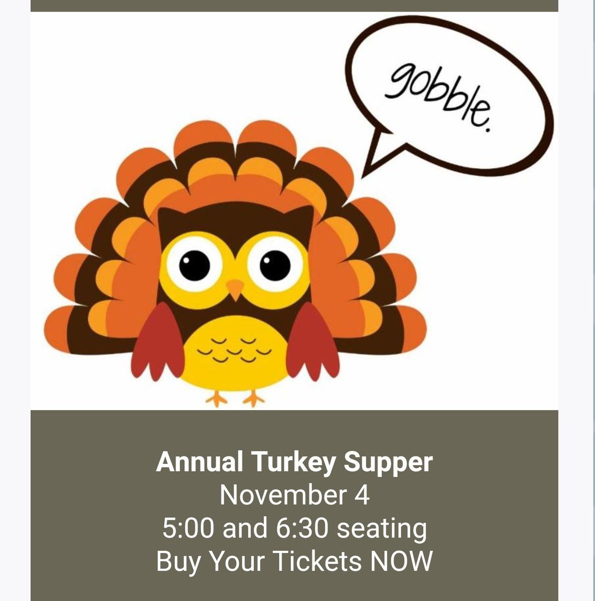 WildRoseChurch's tweet photo. Its that time of year again! Our annual Turkey supper will be held Nov. 4th. Tickets are on sale now through the office or after church. #WRUC #TurkeySupper #AffirmingMinistry #yycevents https://t.co/3TrrquOmbU