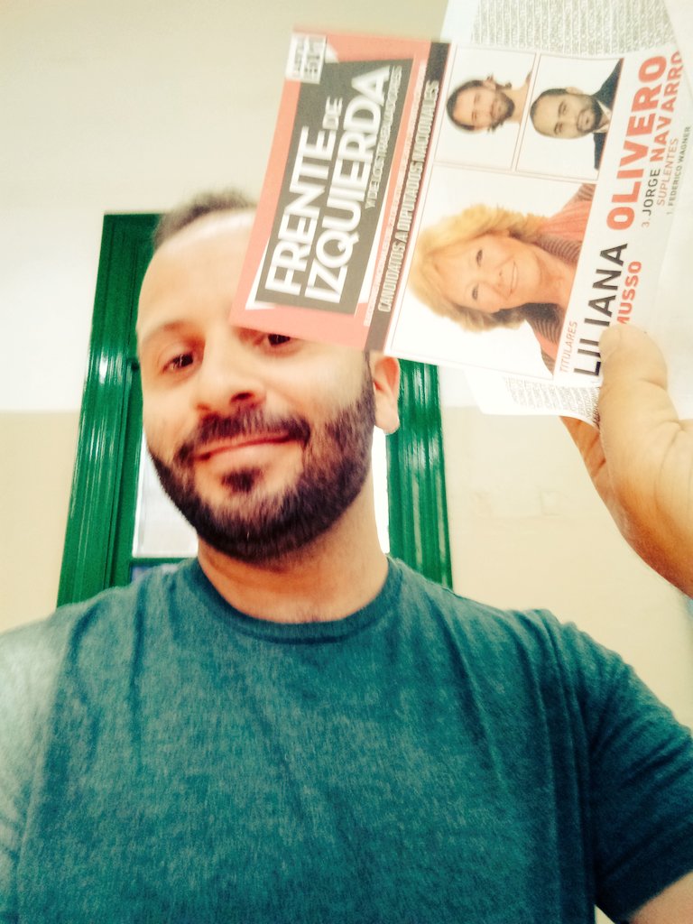 JuanPocba's tweet photo. #YaVote #EleccionesArgentina #Elecciones2017 #YoVoteFIT contra el ajuste y la Impunidad @FdeIzquierda @PobreroCba https://t.co/C1yEyjpw2M