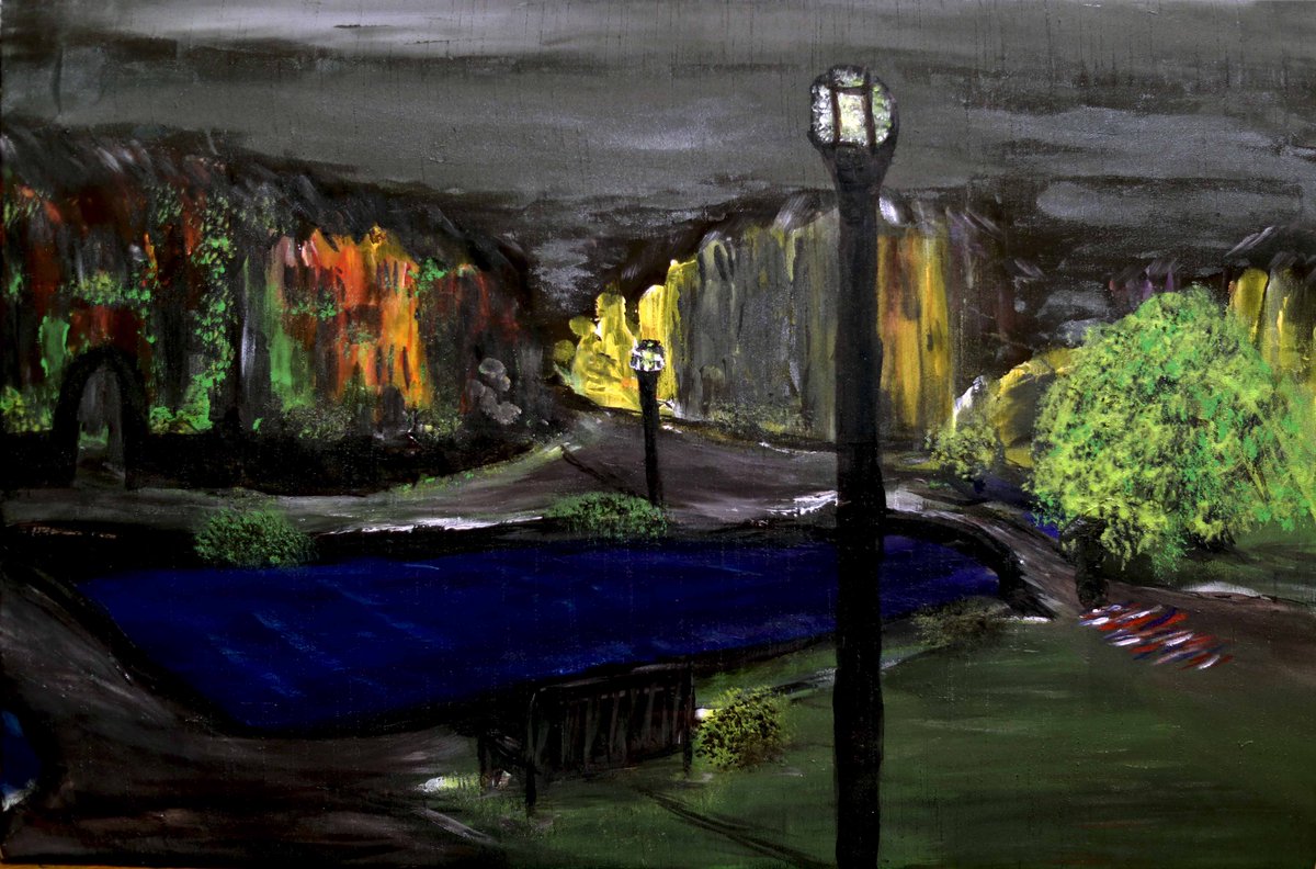 VideosByPat's tweet photo. "Bourton on the Water 2" by @VideosByPat #art #painting https://t.co/S6KrhaGy8f