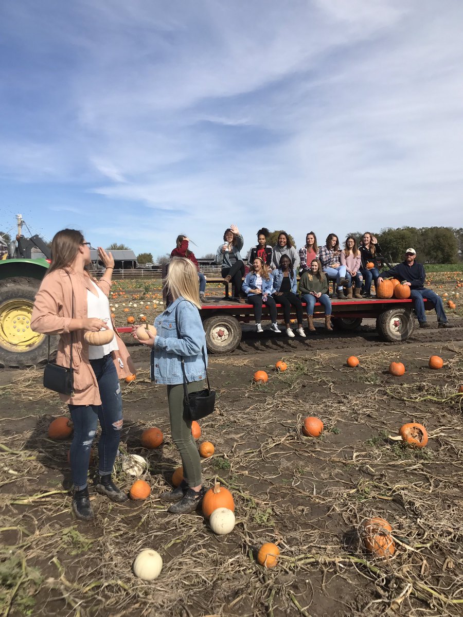 LawrenceSpirit's tweet photo. We had a great time team bonding at the pumpkin patch today!❤️🦁🎃🕸🍂 https://t.co/3Hz3HGMHa3