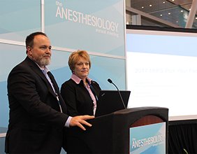 ASALifeline's tweet photo. DeLaine Schmitz @ASALifeline & Jason DiBona @ePreop present #PickYourPace reporting options @ tmrw's 9:15am Industry Theater session #ANES17 https://t.co/3lbbU4B66A