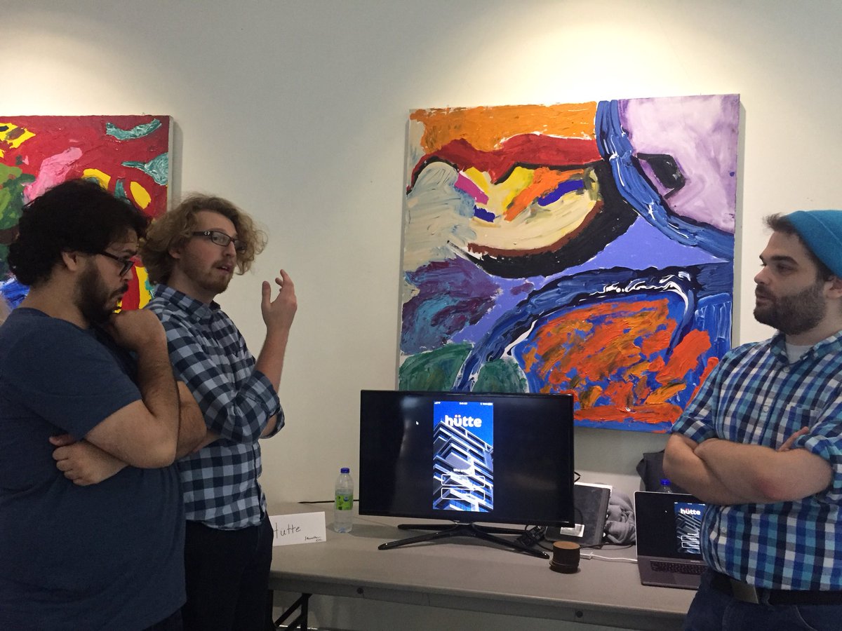 HousingHack's tweet photo. Posing with their creation! https://t.co/Jcqaw5JFyp