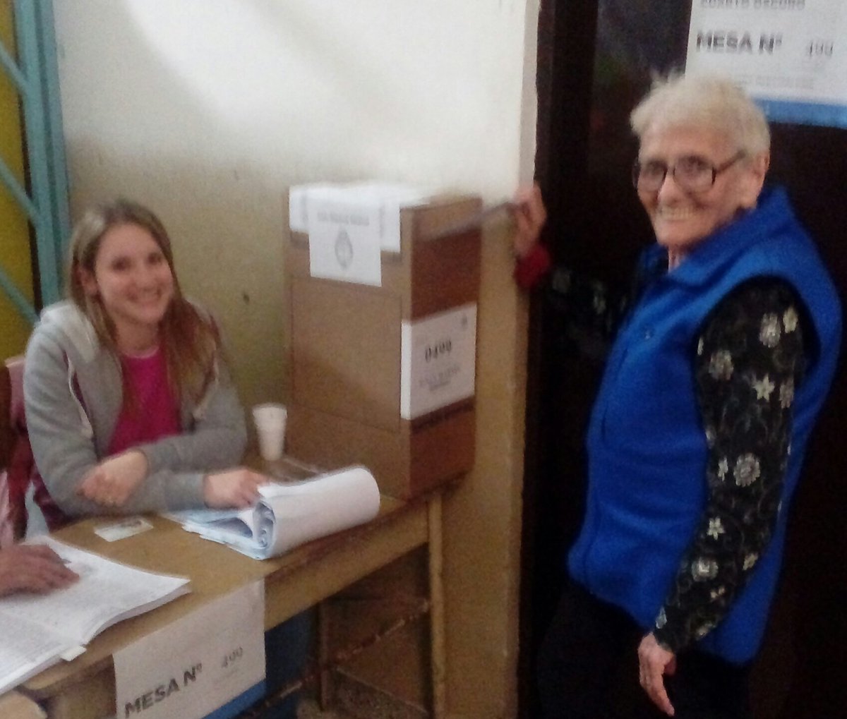 leoarga's tweet photo. Mí abuela Mari ya votó #Desicion2017 #EleccionesArgentina @todonoticias https://t.co/SUvAZjrbnz