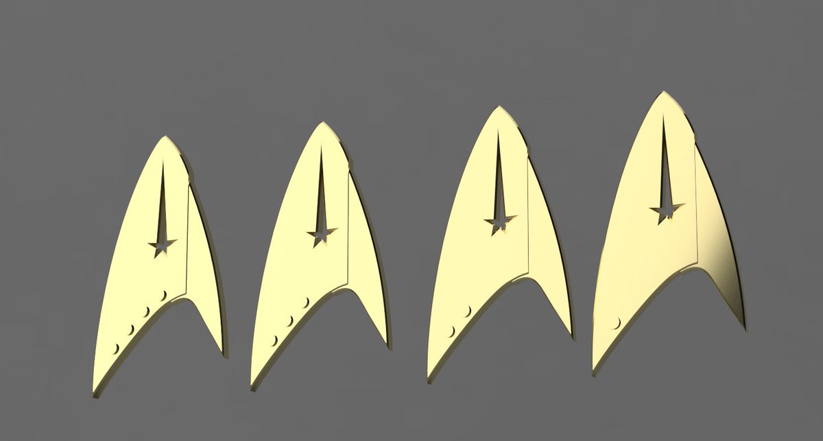 3DCentralVA's tweet photo. Are you ready for Star Trek: Discovery tonight? Make your own Star Trek: Discovery badge using a 3D printer! https://t.co/rvn7kZENr7 https://t.co/PJ0b4BsW6k