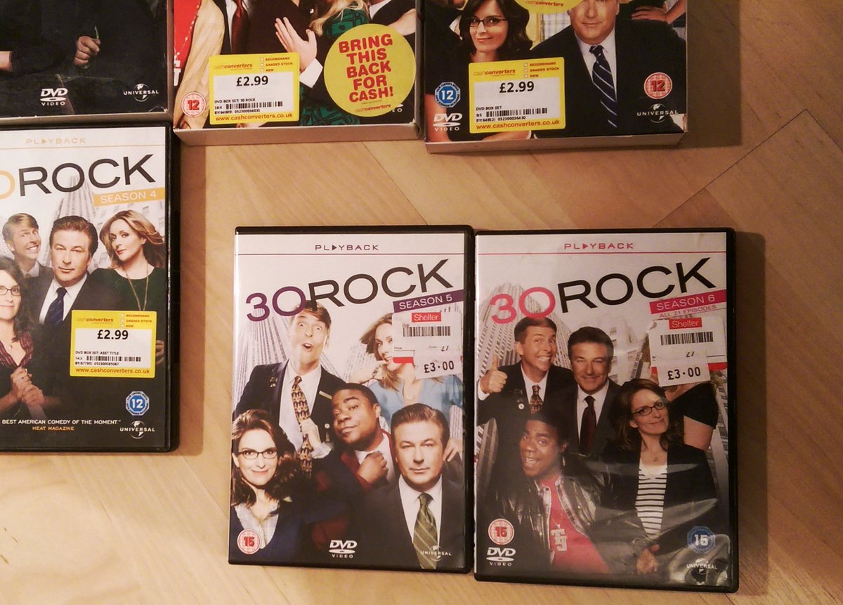 matthewhalsall's tweet photo. After almost A YEAR of searching I finally find season 5 &amp; 6 on DVD #bliss #30Rock #nightin #LaughOutLoud #lizzing https://t.co/Q8PVz8DEOV