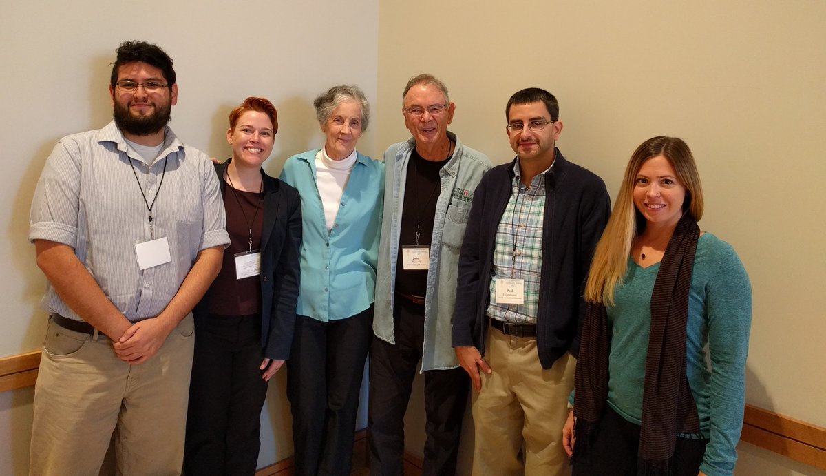 CommLitJournal's tweet photo. Founding Co-Editor John Warnock and incoming Co-Editor Paul Feigenbaum on "rigorous generosity" at the Editors' Roundtable. #ConfCW https://t.co/HmADnwZaIE