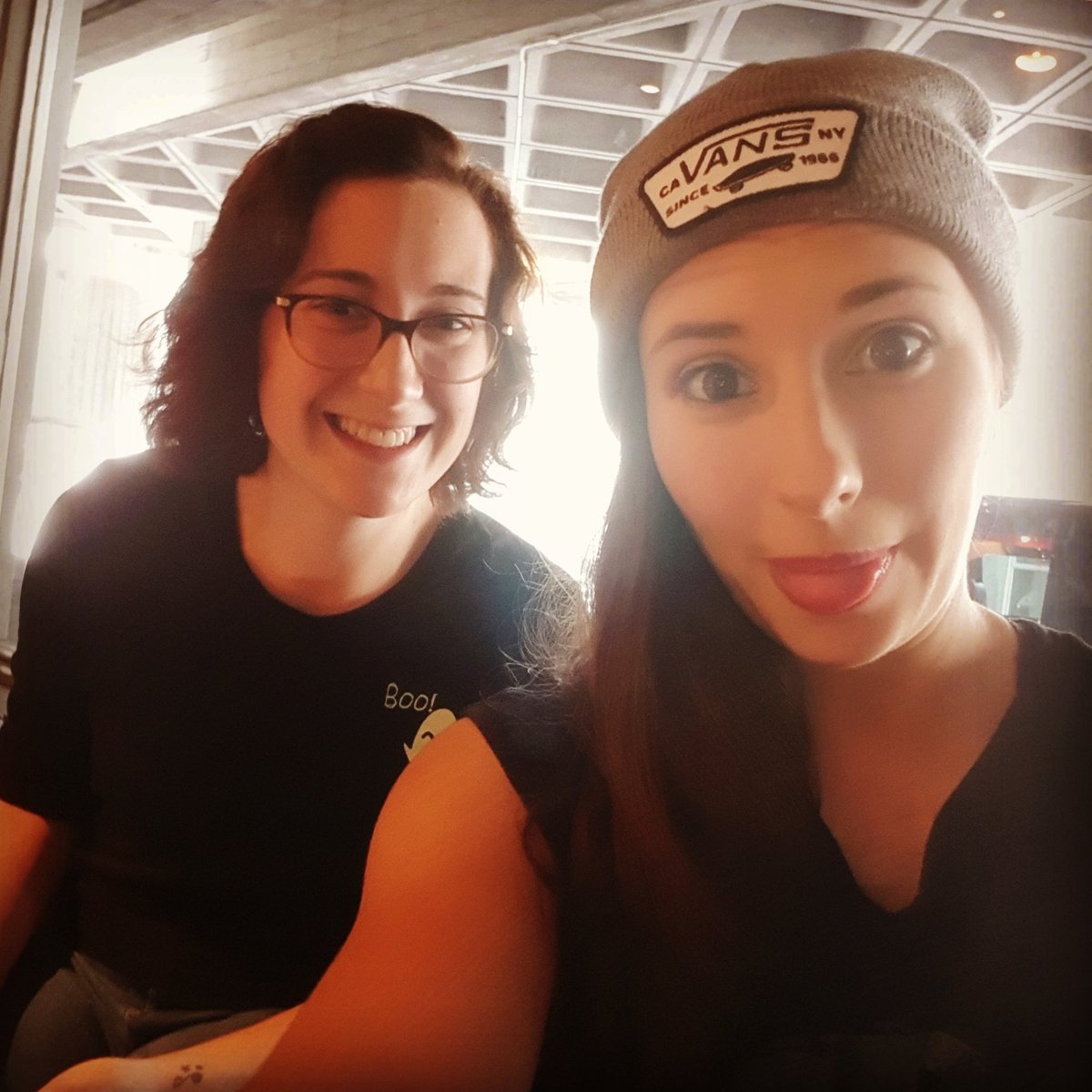 Coffee date yesterday with my Partner-In-theatrical-crime <a href="/paigelouisec/">Paige Cochrane</a> ! Lots of exciting discussion about our upcoming project 😄🤓🌈