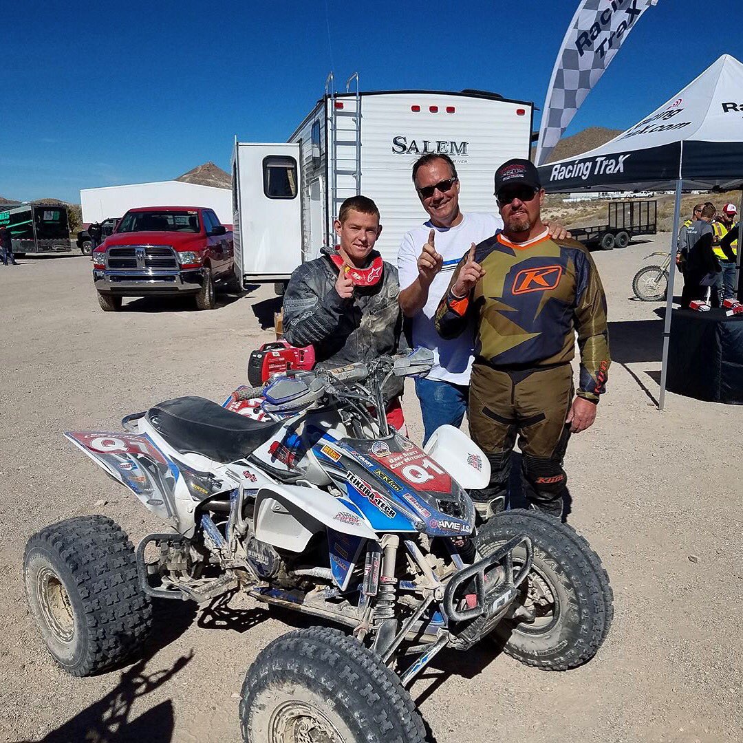 TeixeiraTech's tweet photo. Congrats to the CT Racing Team for snagging the 2017 @BestintheDesert championship!โ๐ผ #teixeiratech #atv #quad #champions #ontop #ctracing https://t.co/NxQgxTXW52