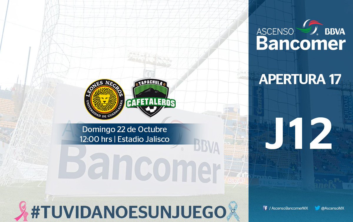 LigaMXExpansion's tweet photo. Este duelo en tu #AgendaFutbolística 📅⚽ dominical indica el cierre de la #J12AP2017 #ASCENSOBancomerMX
⚽ #SienteTuLiga ⚽ #TuVidaNoEsUnJuego https://t.co/uuON8MWw6A
