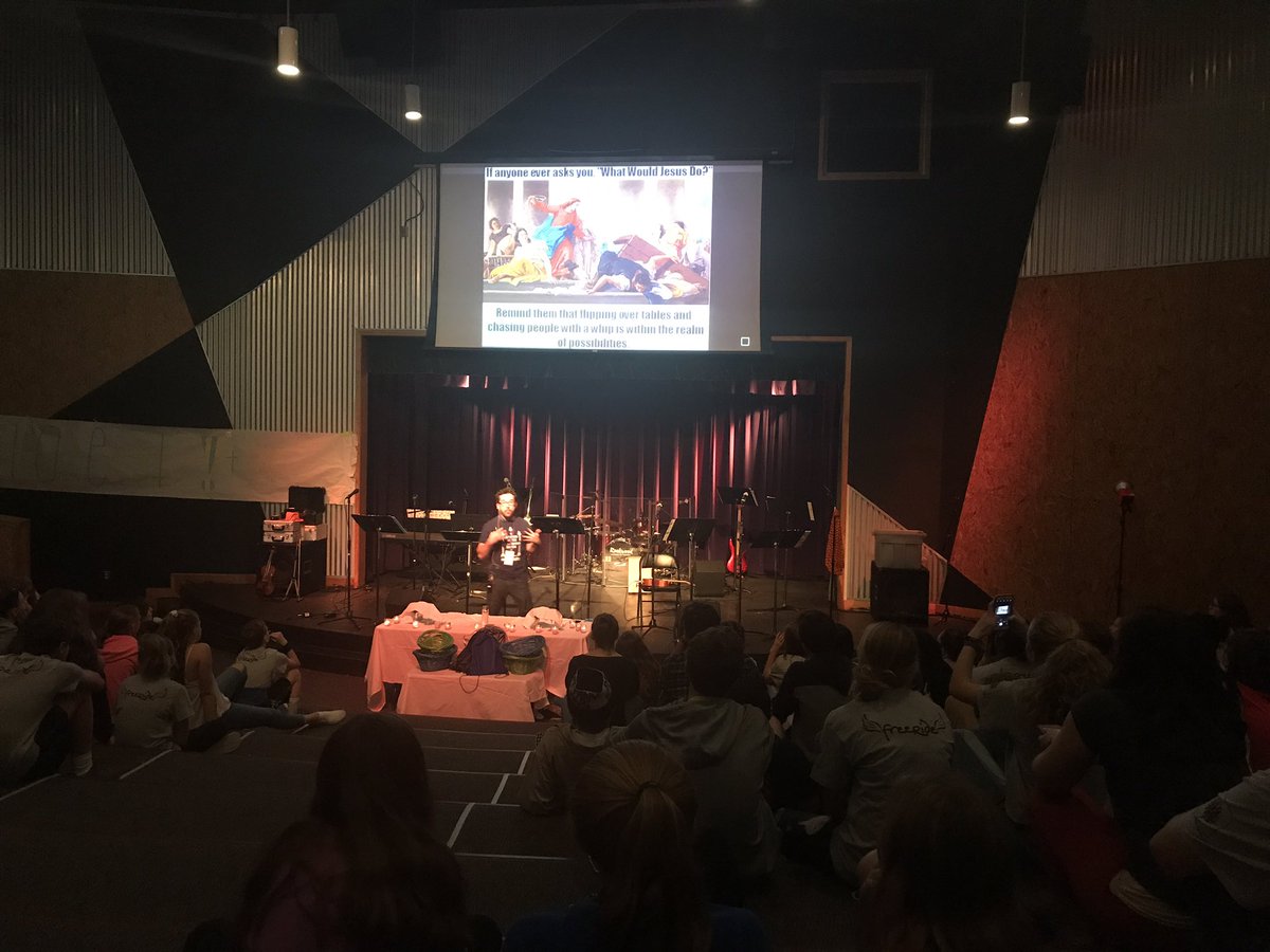 RevChristineP's tweet photo. Jesus is a troublemaker in the ways of violence. #reform17 #FreeRide17 #metoo #blacklivesmatter #sermontweets https://t.co/r6kf0dplXe