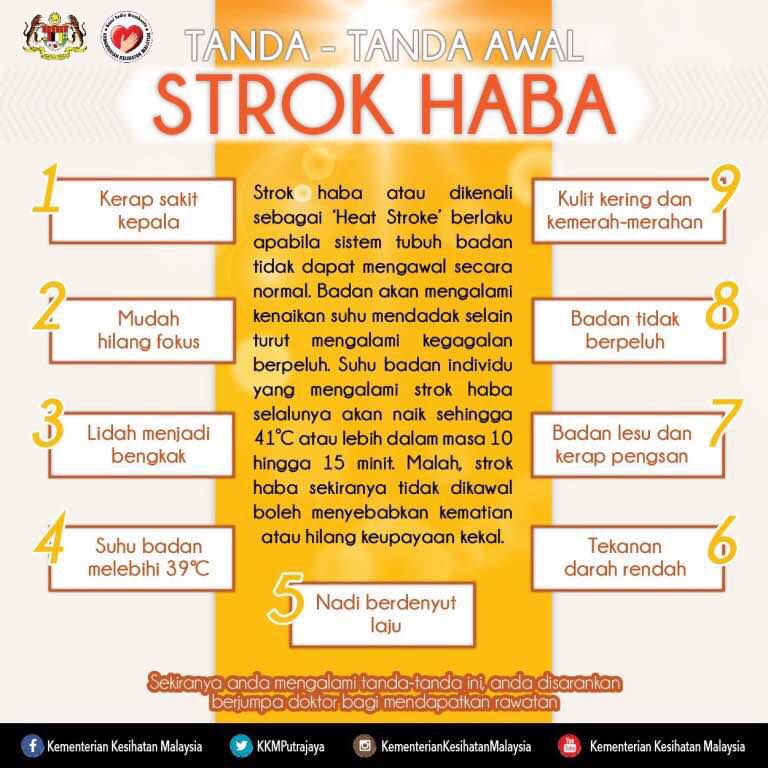 bernamadotcom's tweet photo. Minum banyak air suam, air isotonik &amp; hadkan aktiviti luar yang terdedah kepada cuaca panas terik semasa musim panas ini - @DGHisham https://t.co/OIiu97UHJU