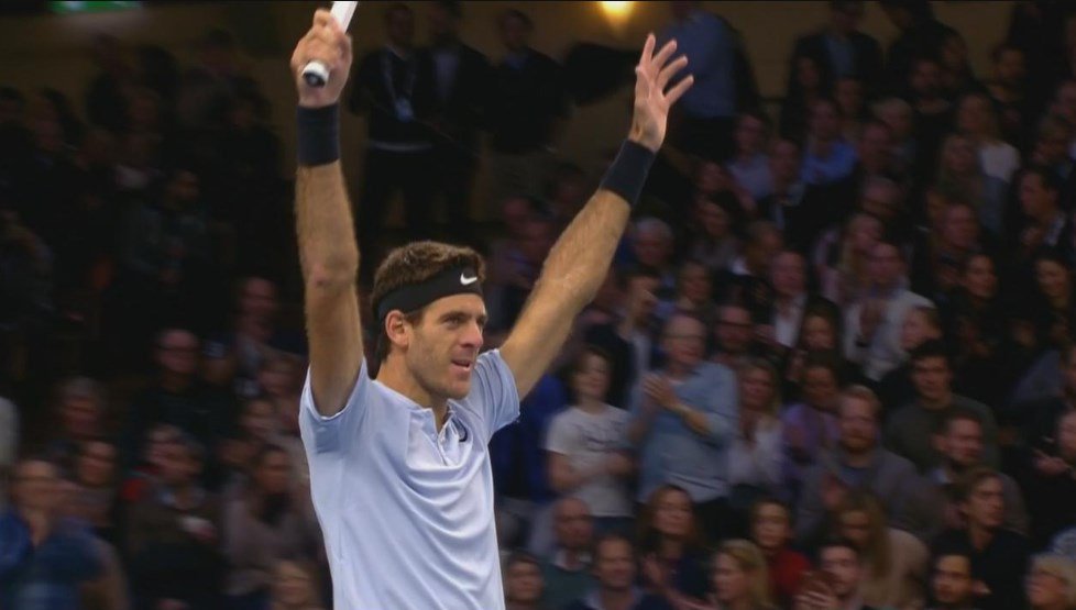 ESPNtenis's tweet photo. Delpo volvió a ganar el ATP 250 de #Estocolmo, ¿cuántos RT se merece La Torre de Tandil? https://t.co/NquDGCqrHI