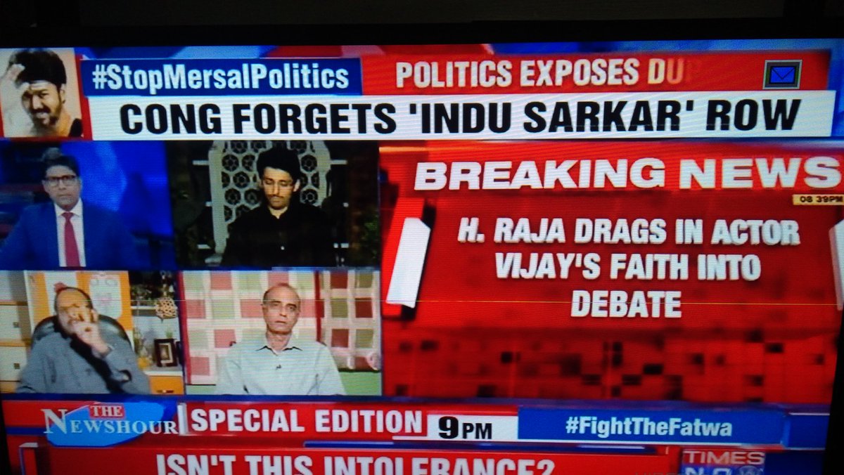Ahmedshabbir20's tweet image. H Raja drags @actorvijay faith into #MersalVsModi row #Mersal blatant communal twist cos they lost the battle