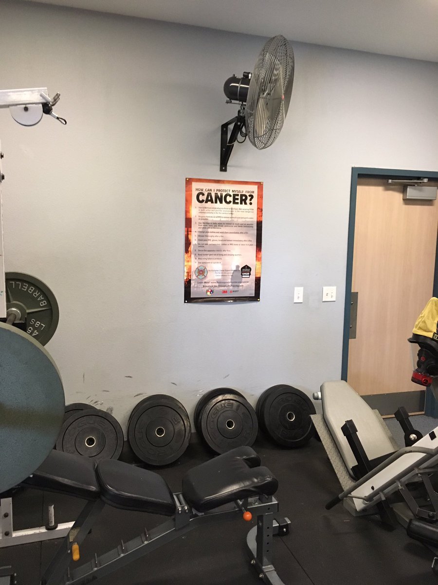 FitForTheFire's tweet photo. Thank you to our friends @Scott_Safety for the new poster hanging in our station gym - a great reminder of steps we need to take every shift https://t.co/2E48pdQLb7