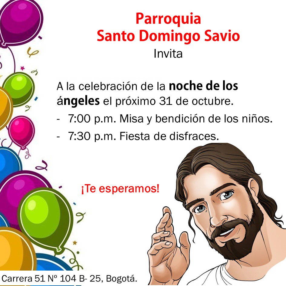 PSDomingoSavio's tweet photo. Los niños son nuestros invitados VIP. Celebramos la santidad y no el día de las brujas. #Holywins #Fiesta de los #niños 💃👯👶👦👧 #31O https://t.co/en1Fd1VlzT