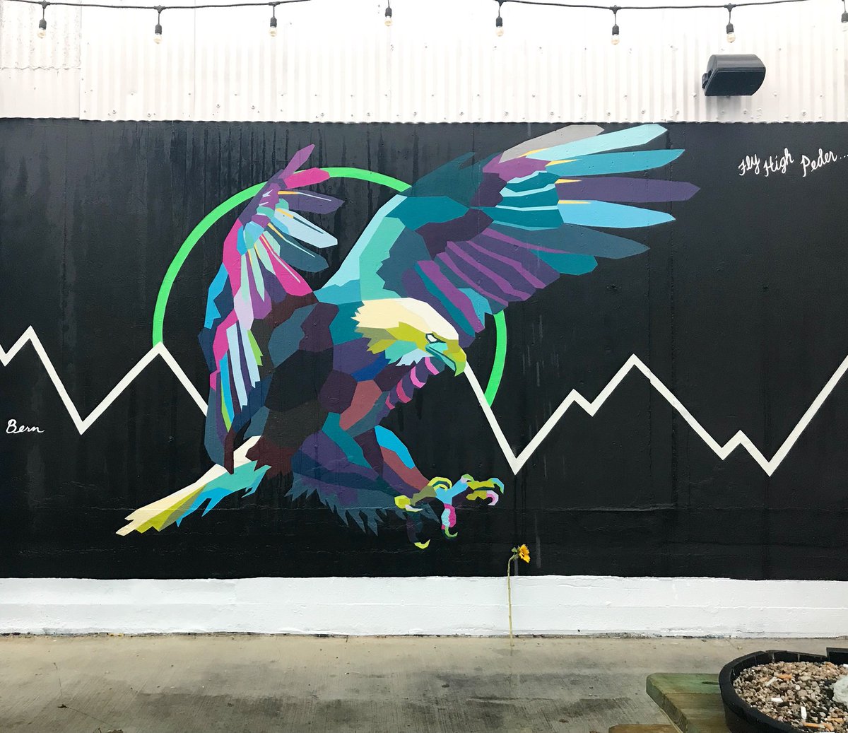 We will re-open at 12:30pm 🦅🍻Thanks for all the ❤️ &amp; support, our city &amp; community continue to amaze us. #LoveEachother Art by @akbernal