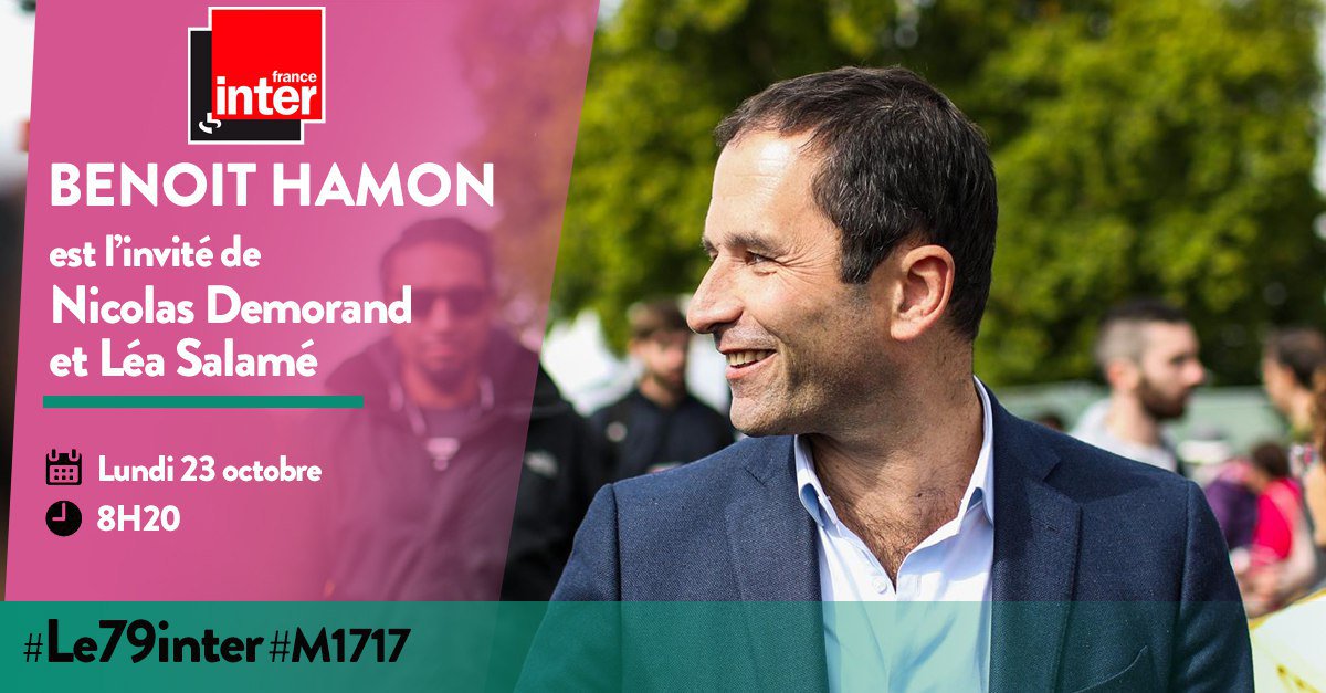 benoithamon's tweet photo. Je participerai à la matinale de @franceinter demain partir de 08h20 https://t.co/E1AtrKeibu