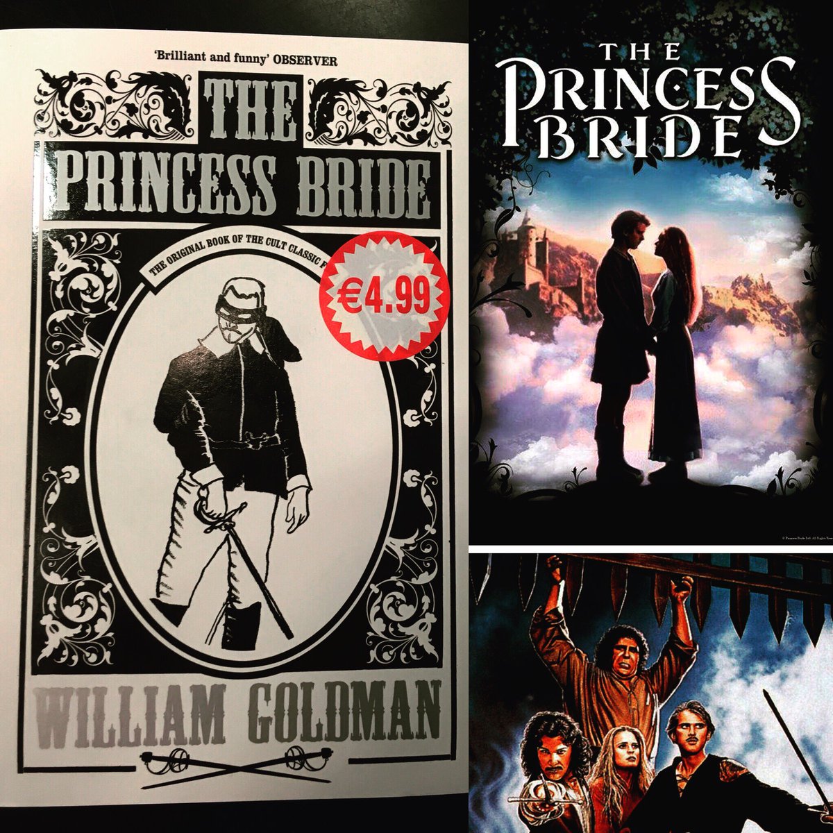 chaptersbooks's tweet photo. #PrincessBride movie is 30 years old &amp; @LightHouseD7 are screening. Read the book for €4.99 &amp; relive this childhood classic. #inconceivable https://t.co/HIwC4WP9nJ