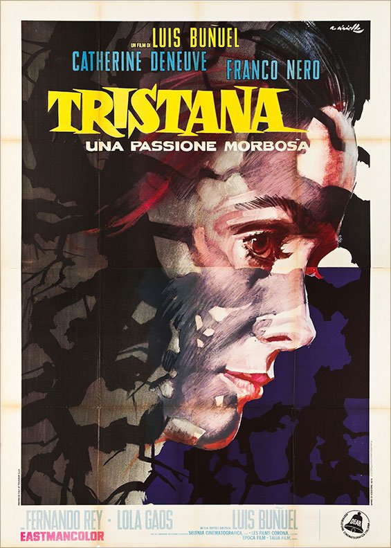 Happy Birthday to Catherine Deneuve - Buñuel s TRISTANA - 1970 - Italian release poster - Art by Averardo Ciriello 