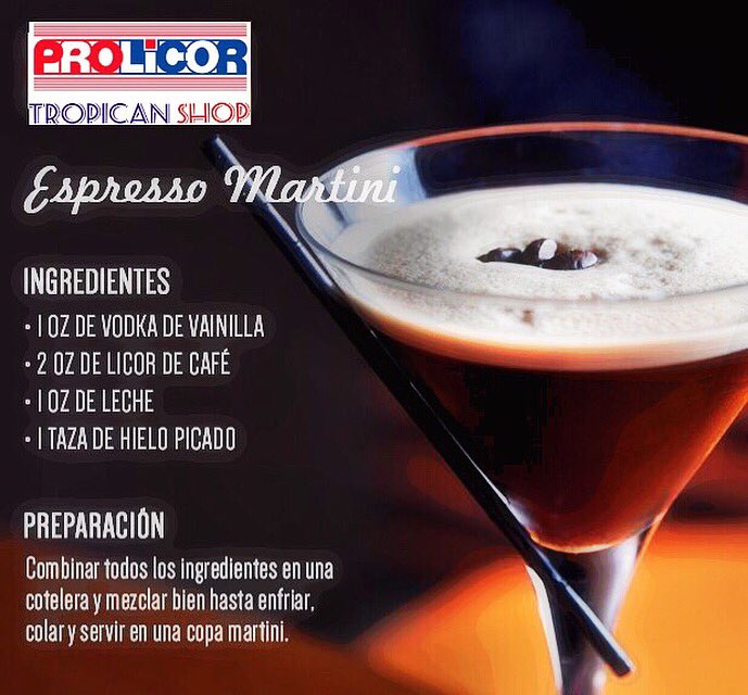 TropicanShop's tweet photo. Disfruta tus domingos con un café diferente...☕️
 #TropicanShopTips #FelizDomingo #Martini https://t.co/MGZLOTJU7w