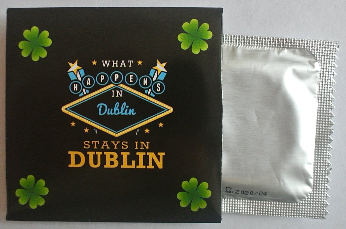 Safesex's tweet photo. What happens in Dublin, Stays in Dublin
Order this condom for 1€ here => https://t.co/o2bqwKhfrc
#Tourisme #Dublin #irlande #fun #condom https://t.co/R6eqU4FfQG